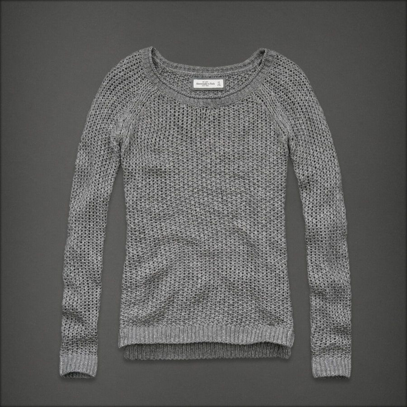 Abercrombie Fitch Mujeres Red De Cuadrícula Jersey AF8316